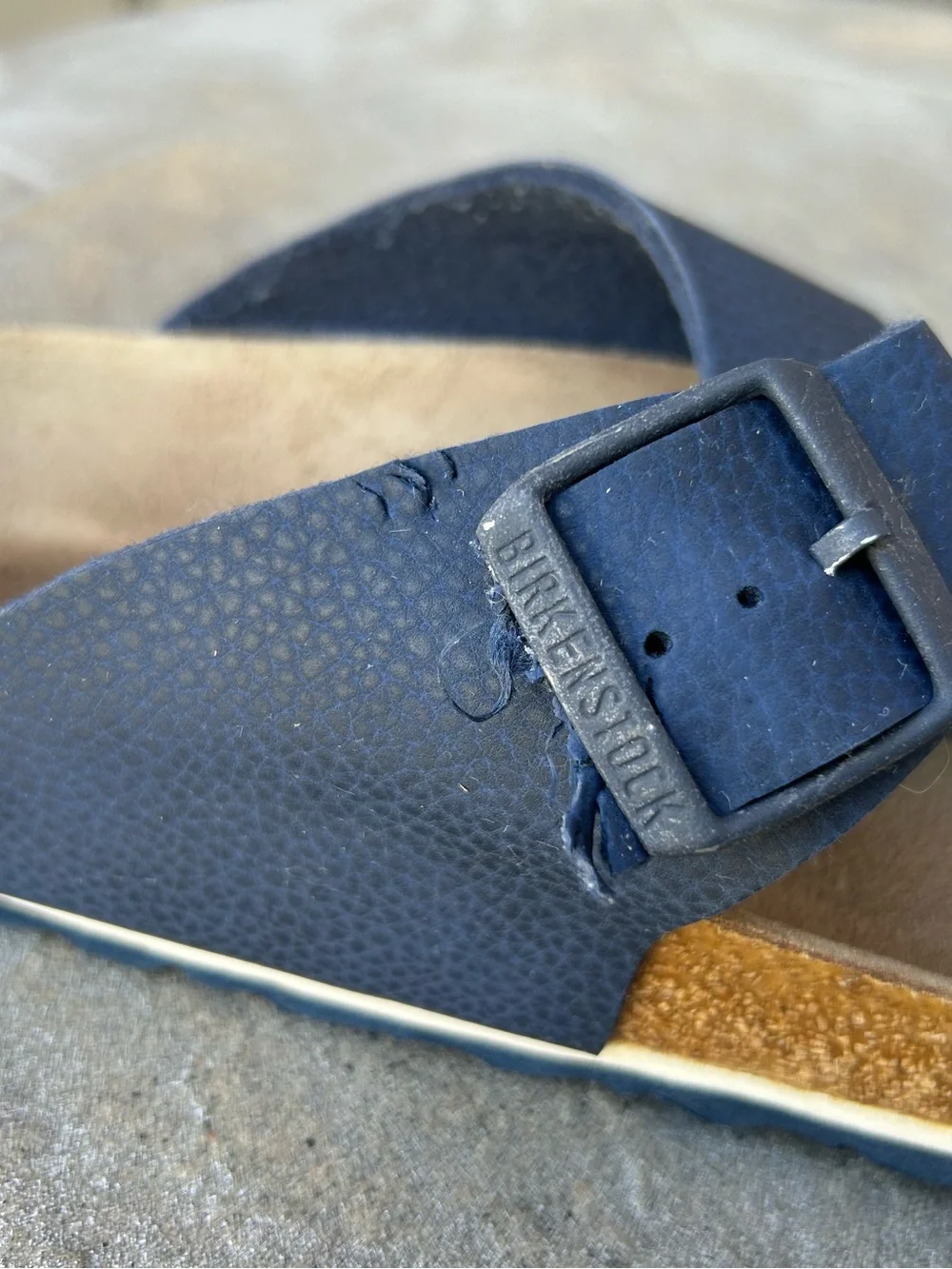 Birken Stock Men Blue Thong Sandals (READ DESCRIPTION)